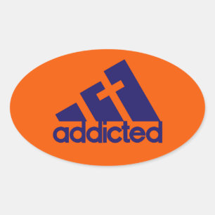 Sticker Ovale Addicité