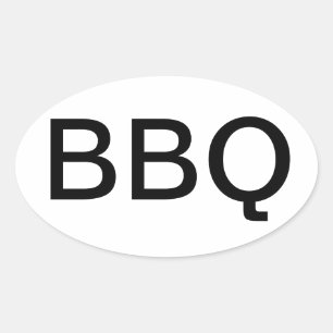 STICKER OVALE ADHÉSIF POUR PARE-CHOCS D'OVALE DE BBQ