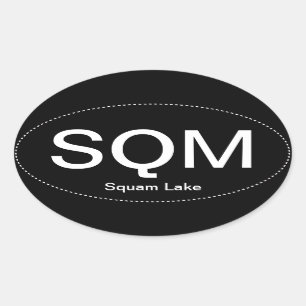 Sticker Ovale Adhésif pour pare-chocs d'ovale de SQM