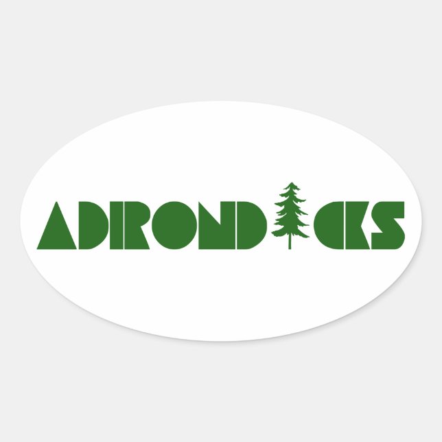 Sticker Ovale Adirondacks (Devant)