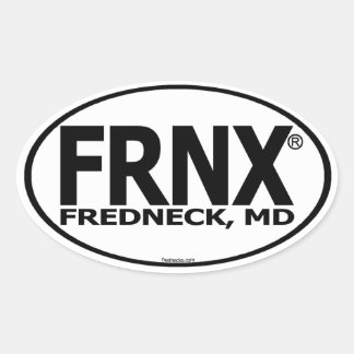 STICKER OVALE AFFICHAGE FRNX