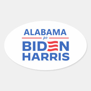 Sticker Ovale Alabama pour Biden Harris