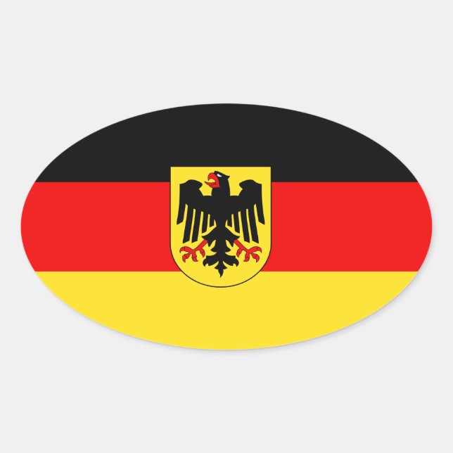 STICKER OVALE ALLEMAGNE (Devant)
