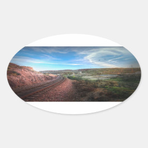 Sticker Ovale Aller en Californie