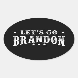 Sticker Ovale Allons Brandon