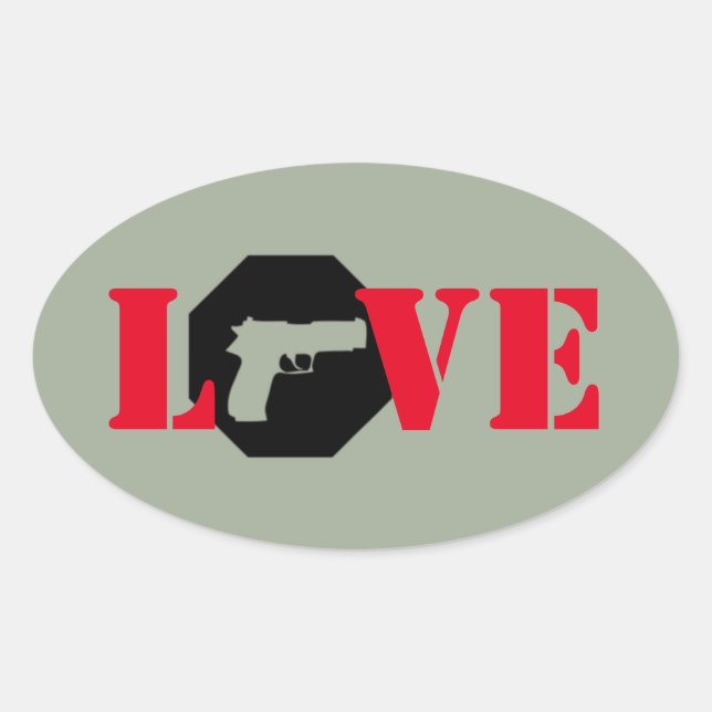STICKER OVALE AMOUR (Devant)