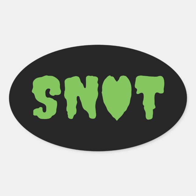 STICKER OVALE AMOUR SNOT (Devant)