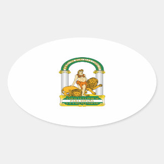 Sticker Ovale Andalousie (Espagne) Armoiries