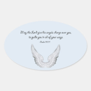 Sticker Ovale ange gardien