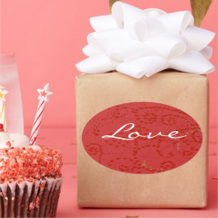 Sticker Ovale Anime Love - Personnaliser -