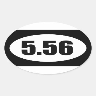 Sticker Ovale ar15 5,56