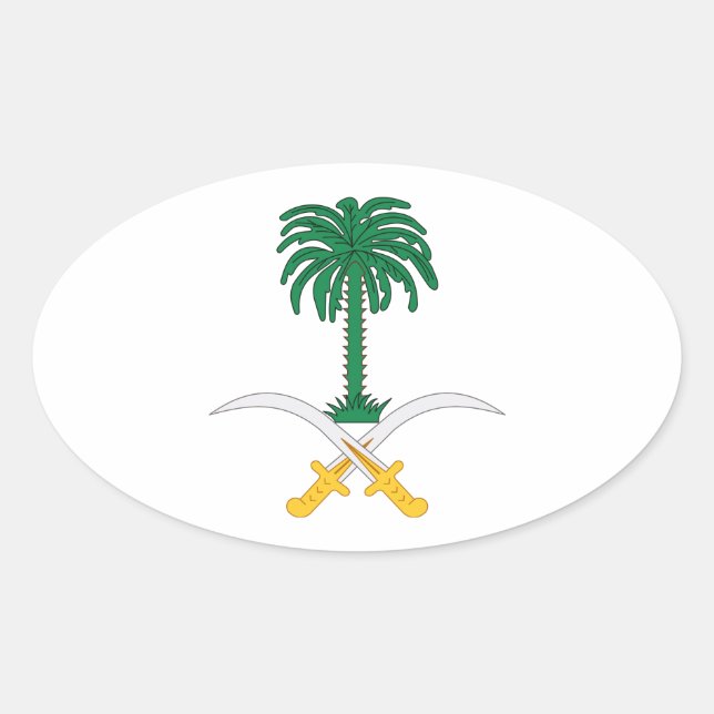 Sticker Ovale Arabie Saoudite (Devant)