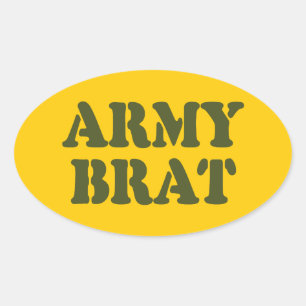 STICKER OVALE ARMÉE BRAT