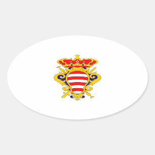 Sticker Ovale Armoiries de Dubrovnik - Croatie