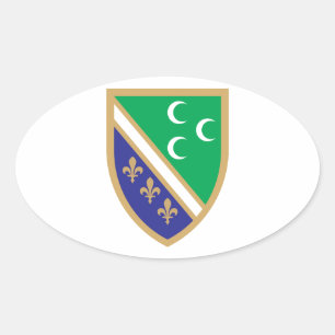 Sticker Ovale Armoiries de Grb Sandžaka, Sandžak