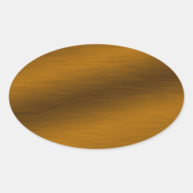 Sticker Ovale Arrière - plan de bronze brossé (Devant)