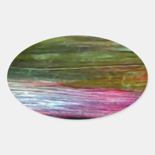 Sticker Ovale Art accidentel