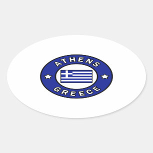 Sticker Ovale Athènes Grèce