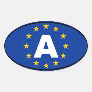 Sticker Ovale Autriche - A - Europe