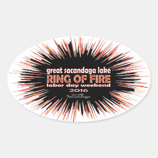 Sticker Ovale Bague De Feu 2016