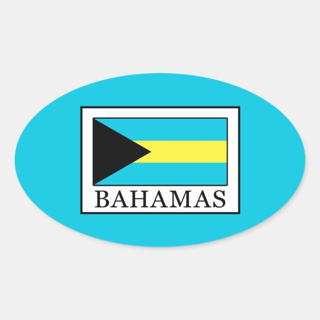 Sticker Ovale Bahamas (Devant)