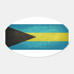 Sticker Ovale Bahaméen