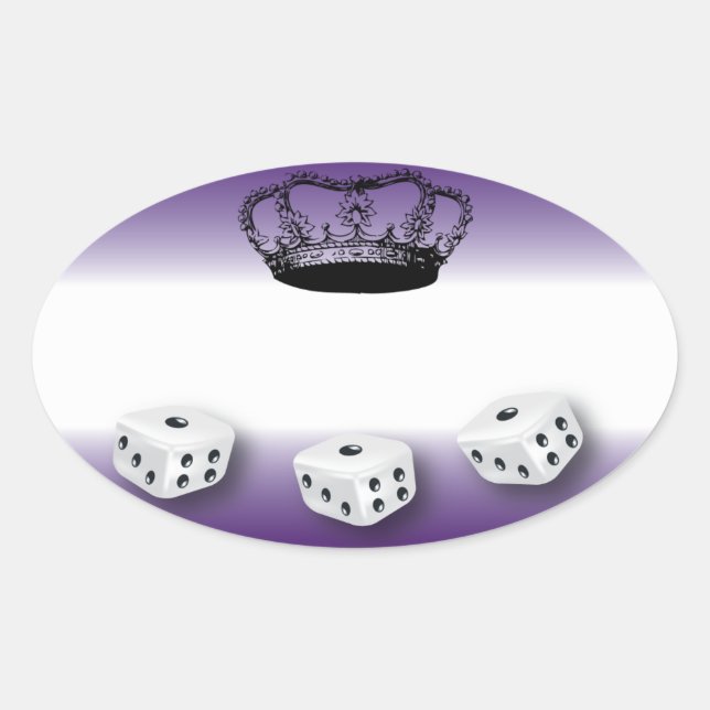 Sticker Ovale Balise Nom Reine Bunco (Devant)