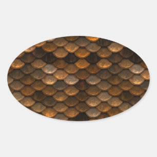 Sticker Ovale Balles d'or
