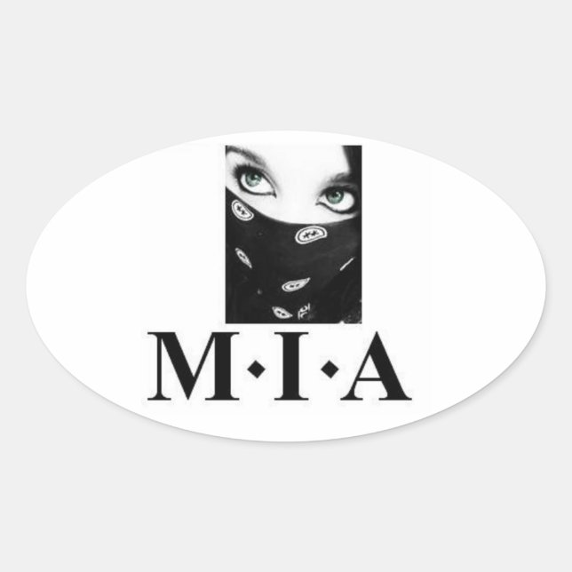 Sticker Ovale bandanna (Devant)