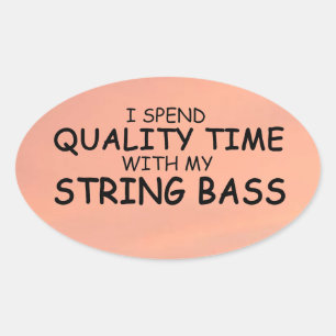 Sticker ovale basse chaîne de temps de qualité