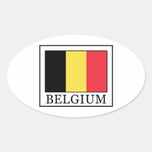 Sticker Ovale Belgique