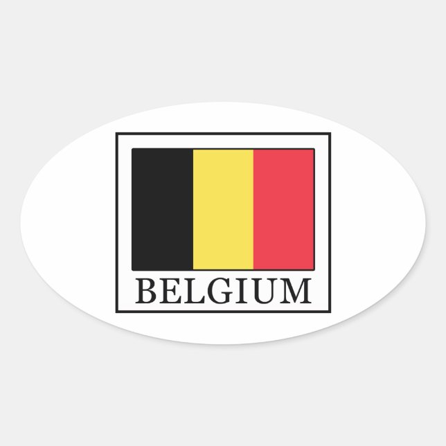 Sticker Ovale Belgique (Devant)