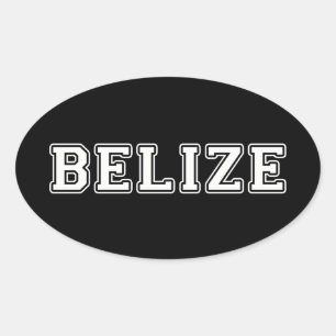 Sticker Ovale Belize