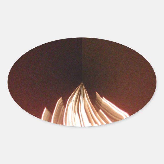 Sticker Ovale Belle image Abstraite (Devant)