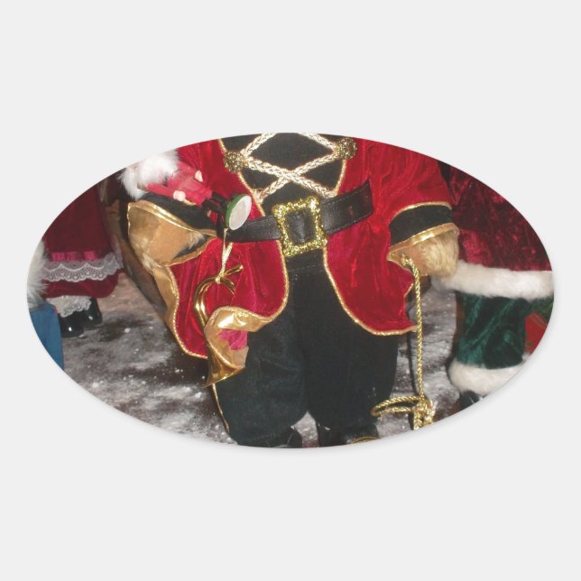 Sticker Ovale Belles cartes cadeaux de Noël photo.JPG (Devant)