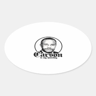 Sticker Ovale Ben Carson est mon Homeboy