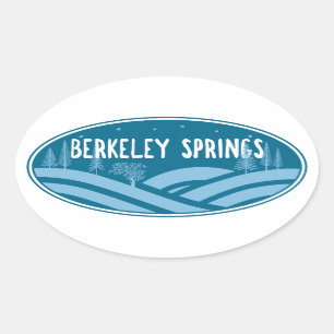 Sticker Ovale Berkeley Springs West Virginia Outdoors