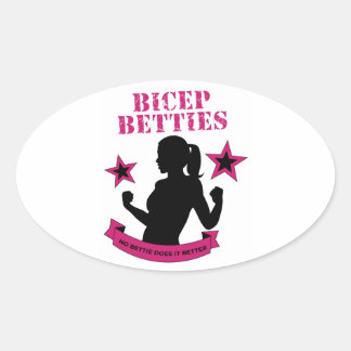 Sticker ovale Bicep Betties