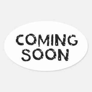 Sticker Ovale Bientôt