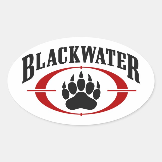 Sticker Ovale Blackwater (Devant)