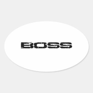 STICKER OVALE BOSS