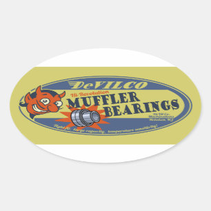 Sticker Ovale Boucles DeVILco