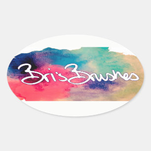 Sticker Ovale Brosses de Bri