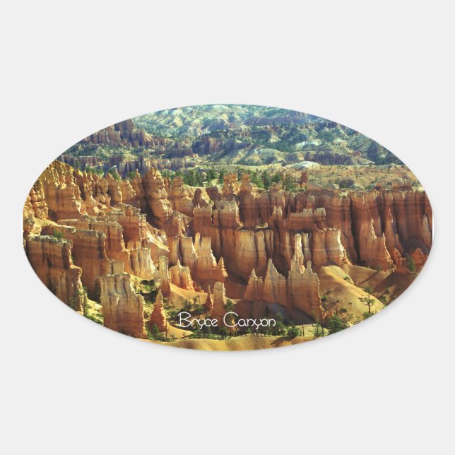 Sticker Ovale Bryce Canyon 2 (Devant)
