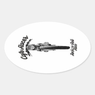 Sticker Ovale CafeRacer Rockers