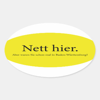 Sticker Ovale caissier