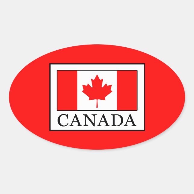 Sticker Ovale Canada (Devant)