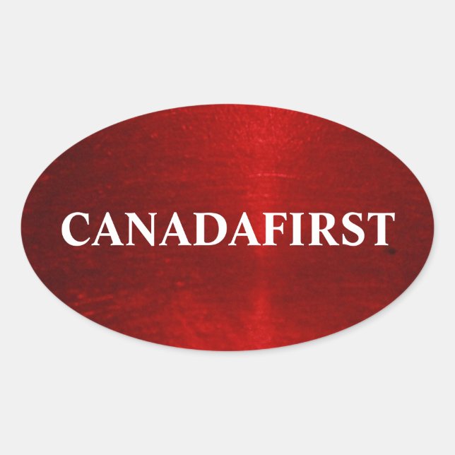 Sticker ovale CANADAFIRST (Devant)