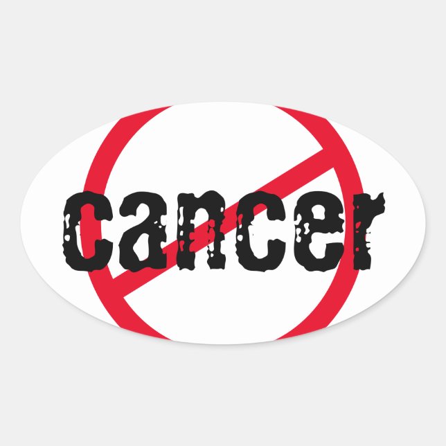 Sticker Ovale Cancer #1 (Devant)