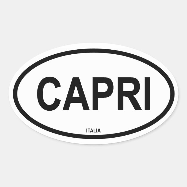 STICKER OVALE CAPRI (Devant)